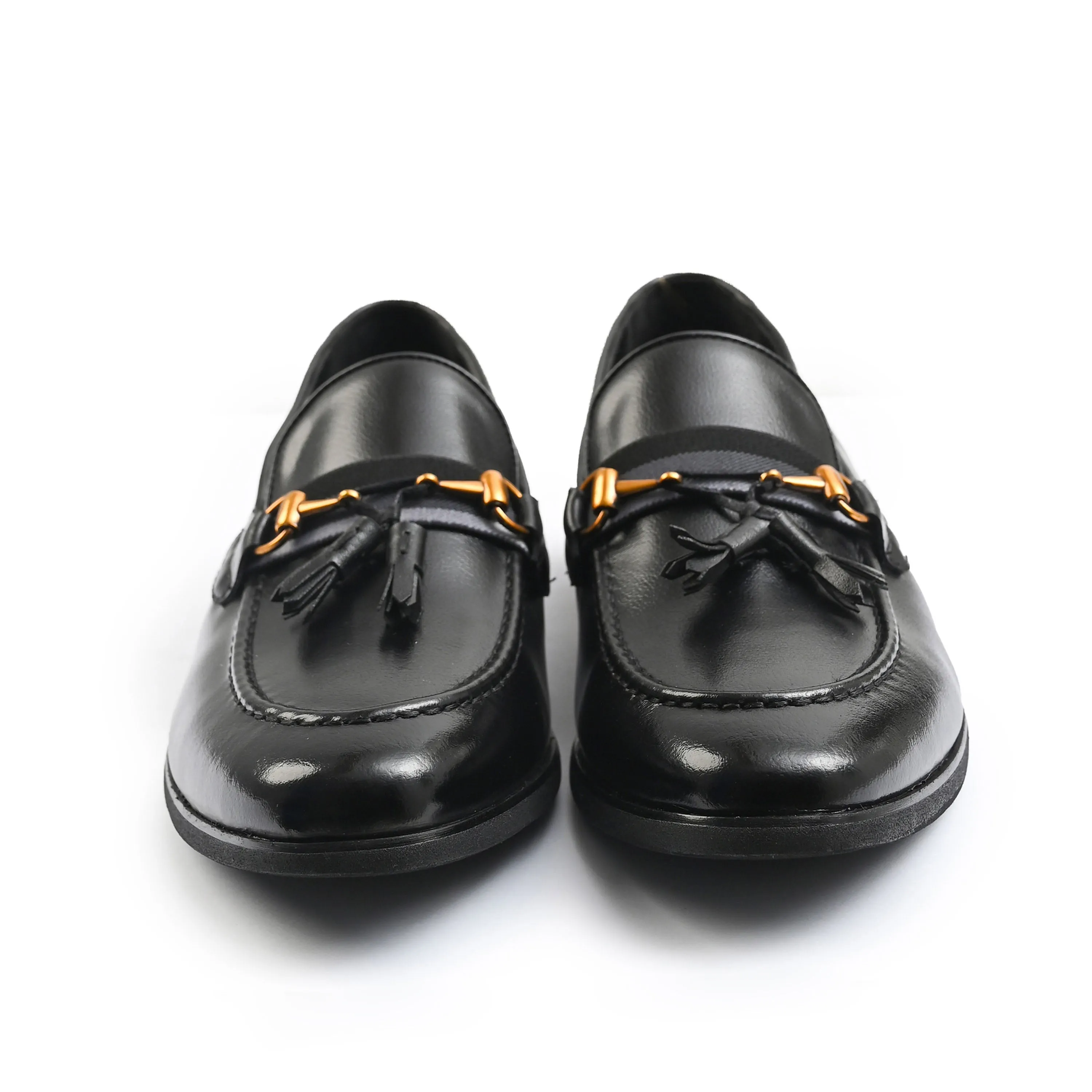 BLACK SNAFFLE TRIM SHOES