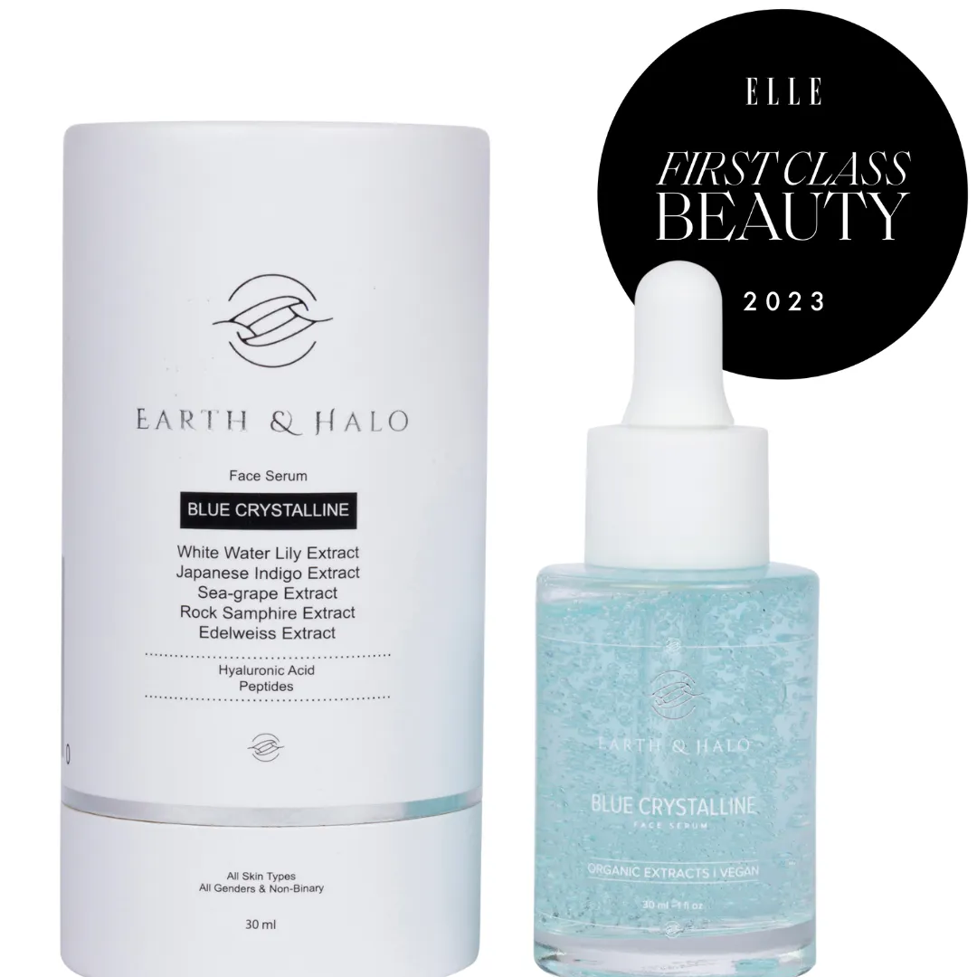 Blue Crystalline Face Serum 30 ml – Elle's Best Serum of 2023 | Vegan & Organic Extracts