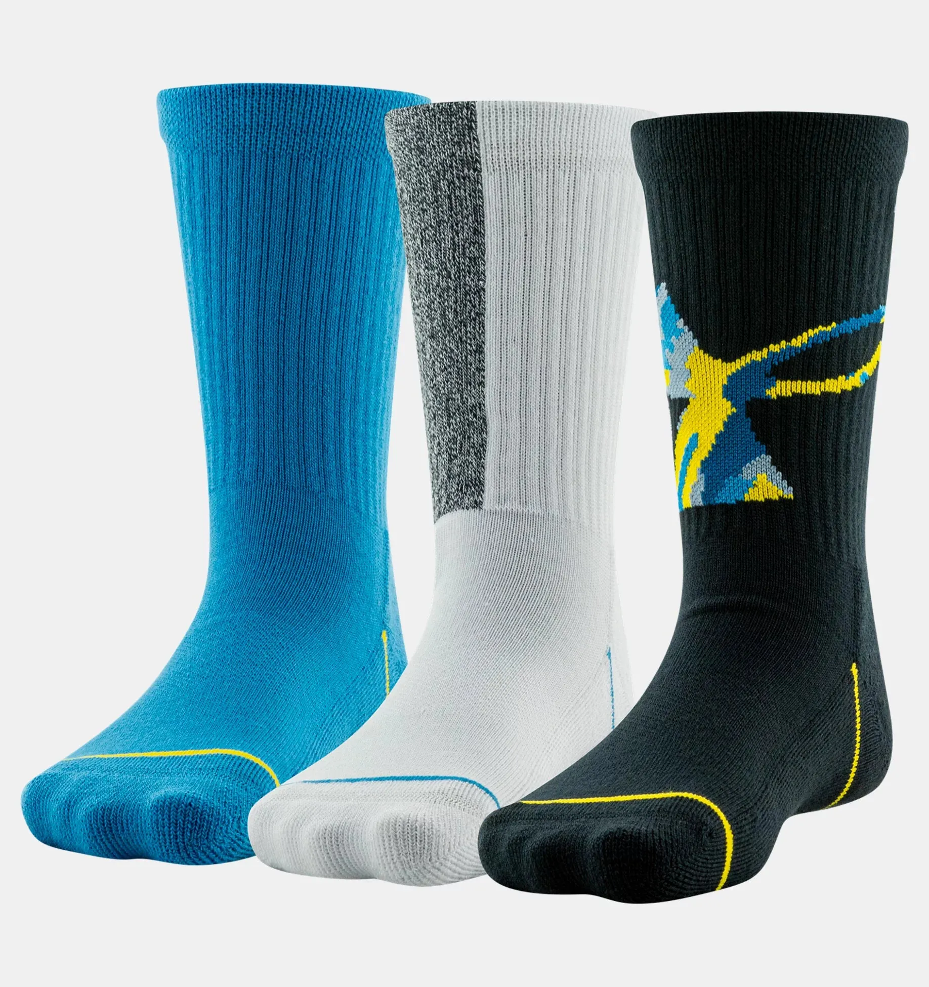 Boy's Phenom Crew Socks - 3 Pack