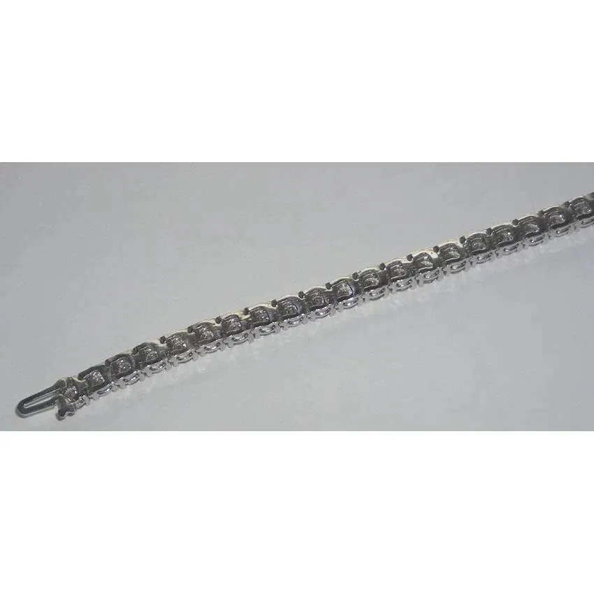 Brilliant Cut 19 Carat Lab Grown Diamond Tennis Bracelet