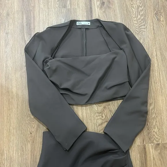 Brown skirt set from Zara