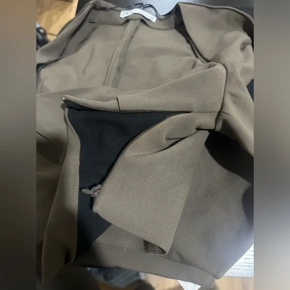 Brown skirt set from Zara