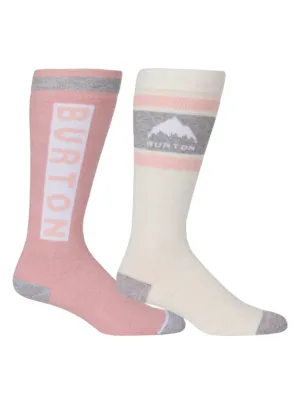 BURTON Weekend Midweight socks 2-pack - Womens - Stout White