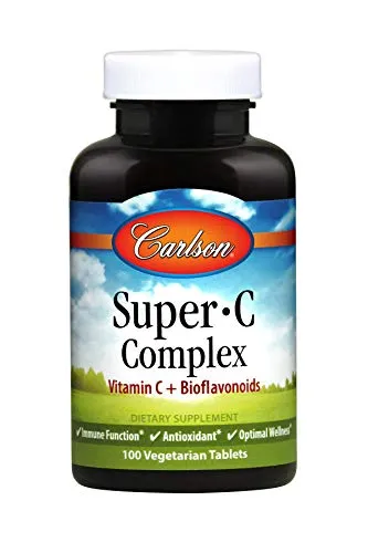 Carlson Super C Complex 500 mg Vitamina C 500 mg Citrus Bioflavanoids, 1
