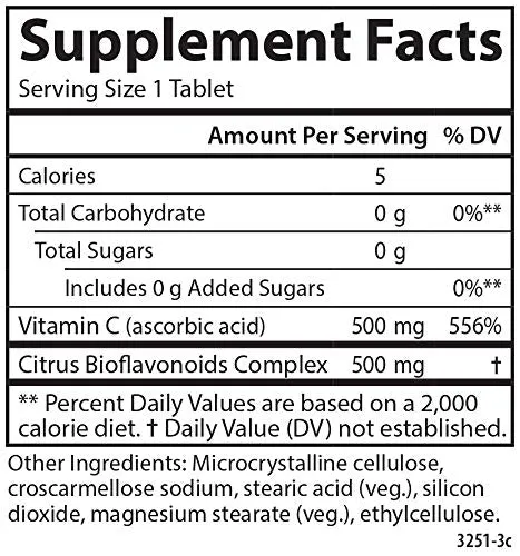 Carlson Super C Complex 500 mg Vitamina C 500 mg Citrus Bioflavanoids, 1