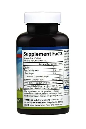 Carlson Super C Complex 500 mg Vitamina C 500 mg Citrus Bioflavanoids, 1