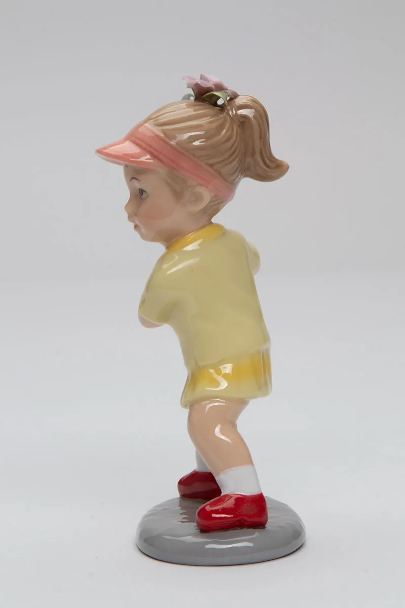 Ceramic Tennis Girl Figurine, Home Décor, Gift for Her, Gift for Mom, Gift for Daughter, Wimbledon