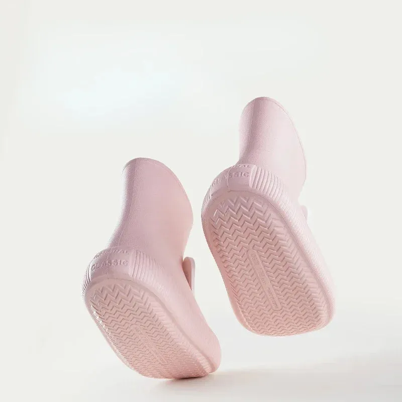 Children Rain Boots Cartoon Rain Shoes Waterproof Boys Girls Non-Slip Rubber Shoes Rabbit Bear Baby Boots