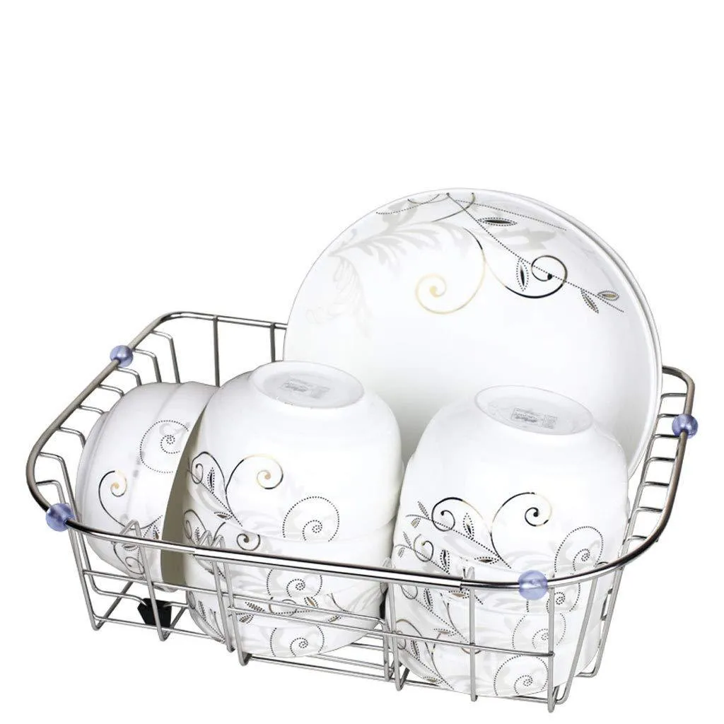 CHX Stainless Steel Sink Drain Dish Rack Retractable Dish Rack Kitchen Pool Storage Hanging Dish Rack Sink Rack CHXSF