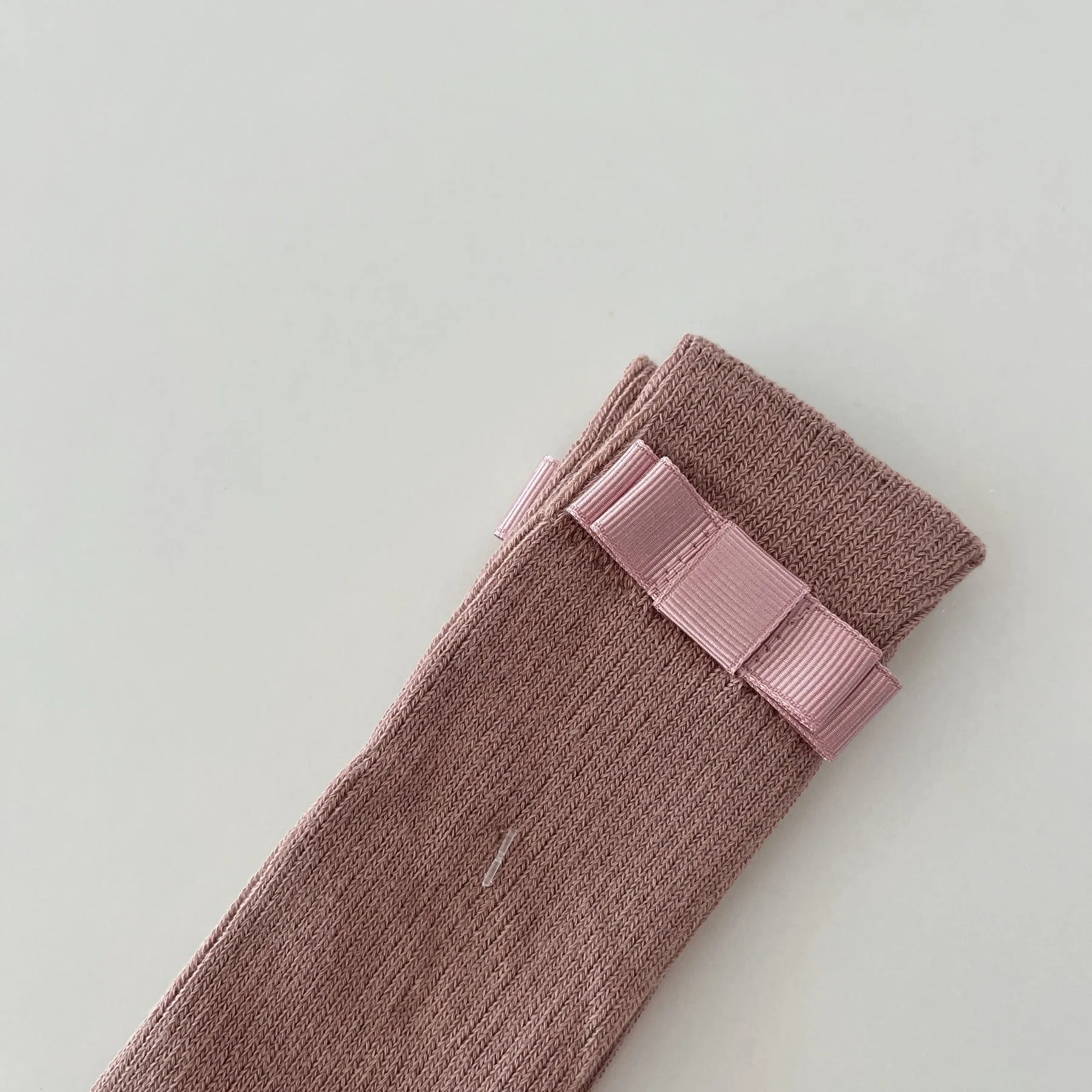 Classic Bow Knee Socks, Pink