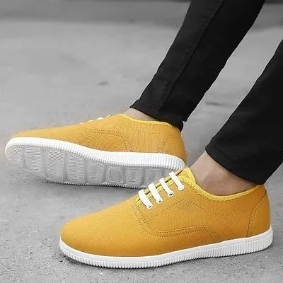 Classy Canvas Shoes In Mix Color For Men's-JonasParamount