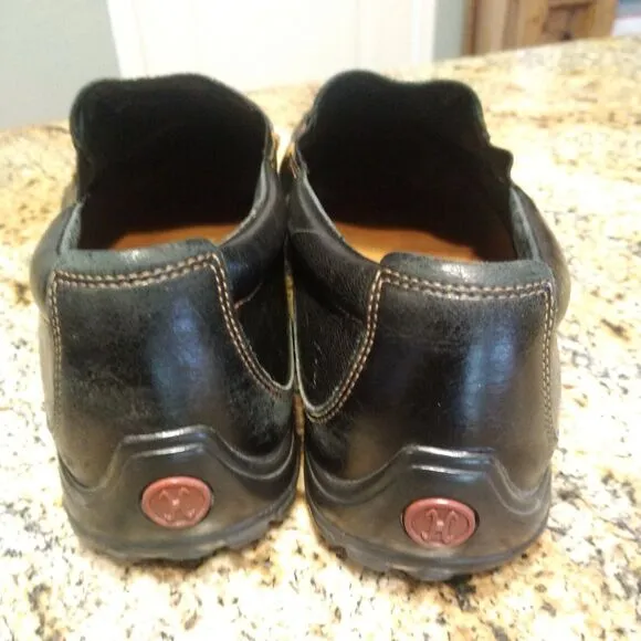 Cole Haan Men's Slip On Black Leather Driving Shoes Loafer oxford Sz 10.5M