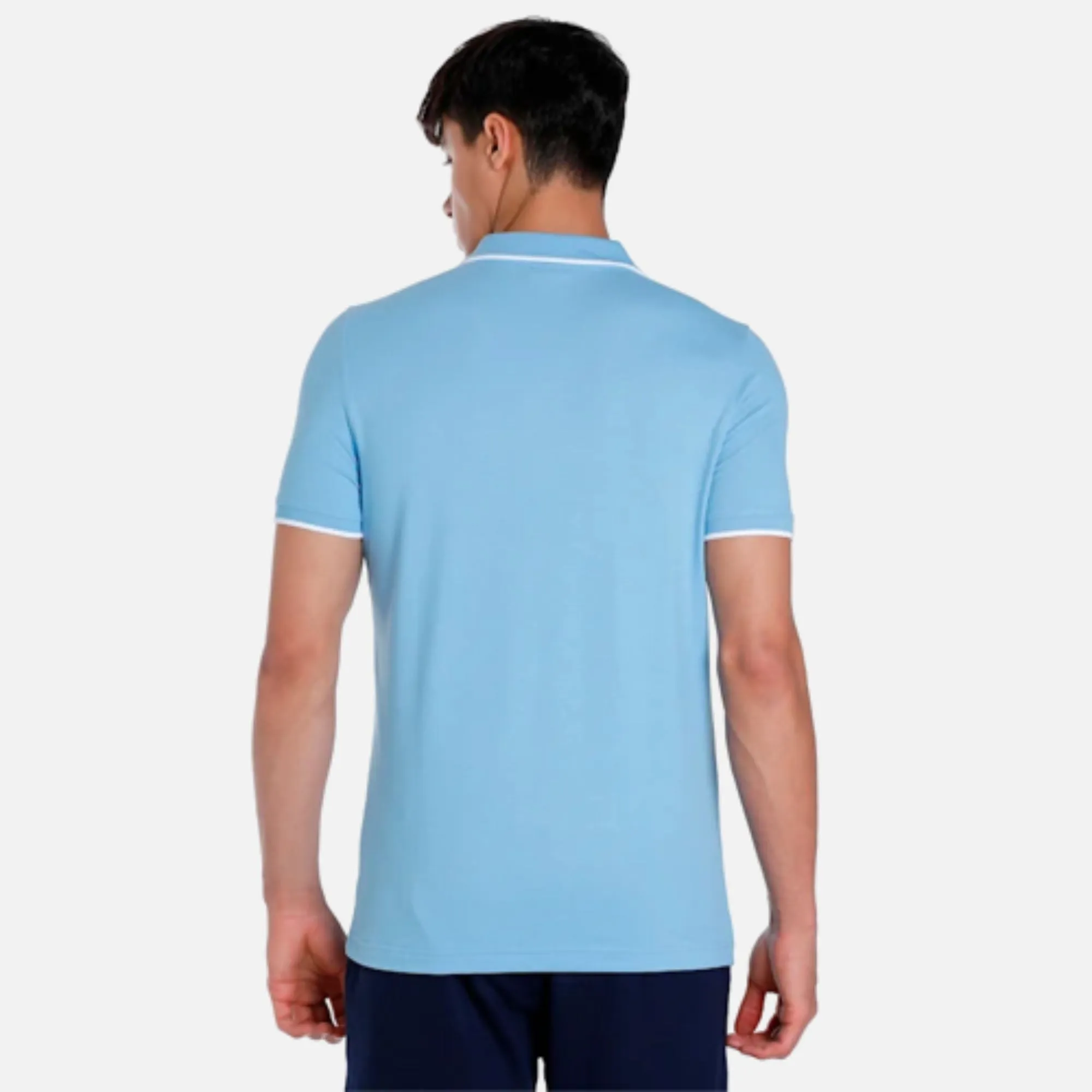 Collar Tipping Heather Slim Fit Polo