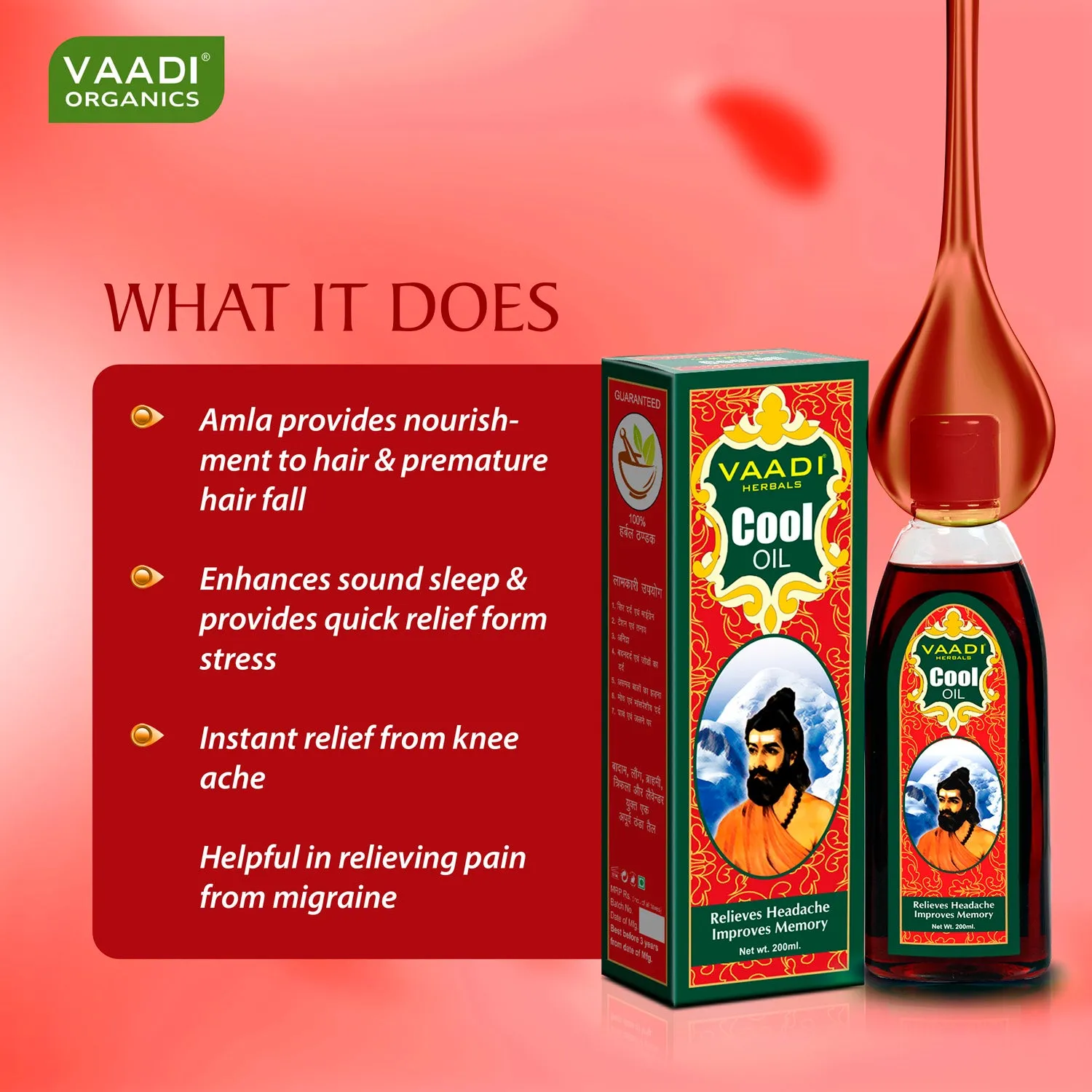 Cool Oil with Triphla & Almond (200ml)