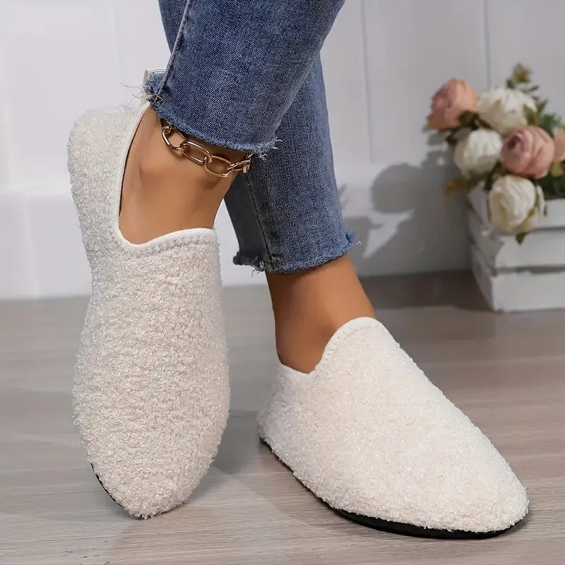 Cozy Winter Slip-On House Slippers