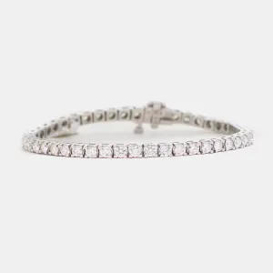 Diamond Tennis Bracelet - 14K White Gold - 4.33ct.