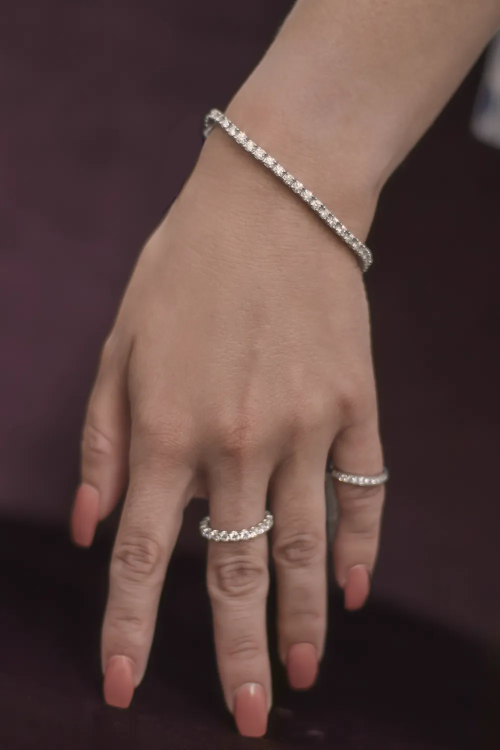 Diamond Tennis Bracelet - 14K White Gold - 4.33ct.