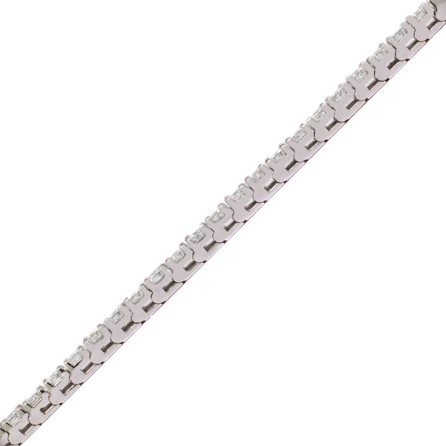 Diamond Tennis Bracelet - 14K White Gold - 4.33ct.