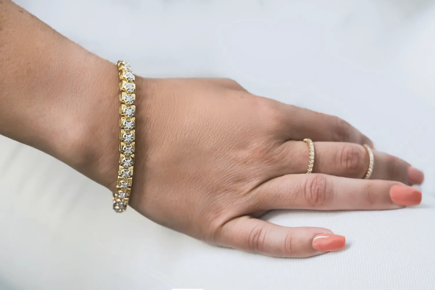 Diamond Tennis Bracelet -14K Yellow Gold - 1.00ct