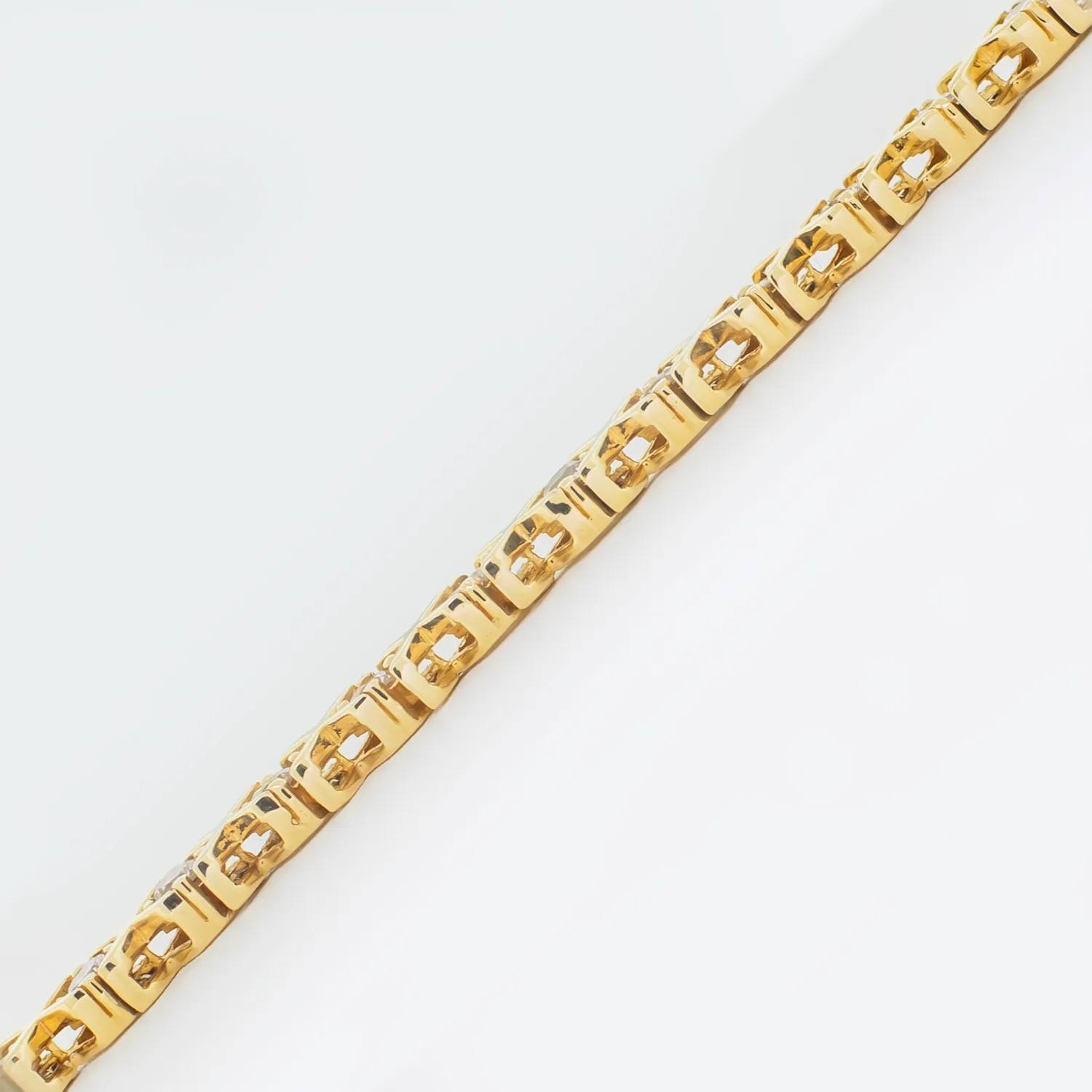 Diamond Tennis Bracelet - 14K Yellow Gold - 2.50ct.