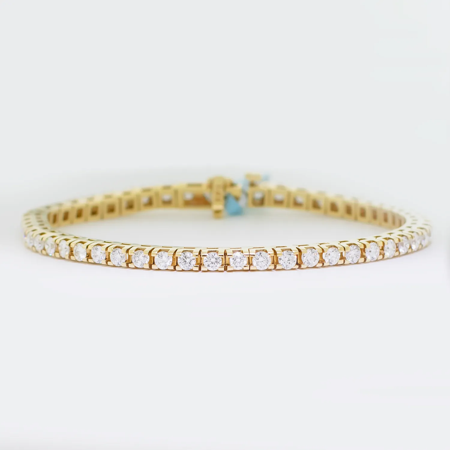 Diamond Tennis Bracelet - 14K Yellow Gold - 4.00ct.