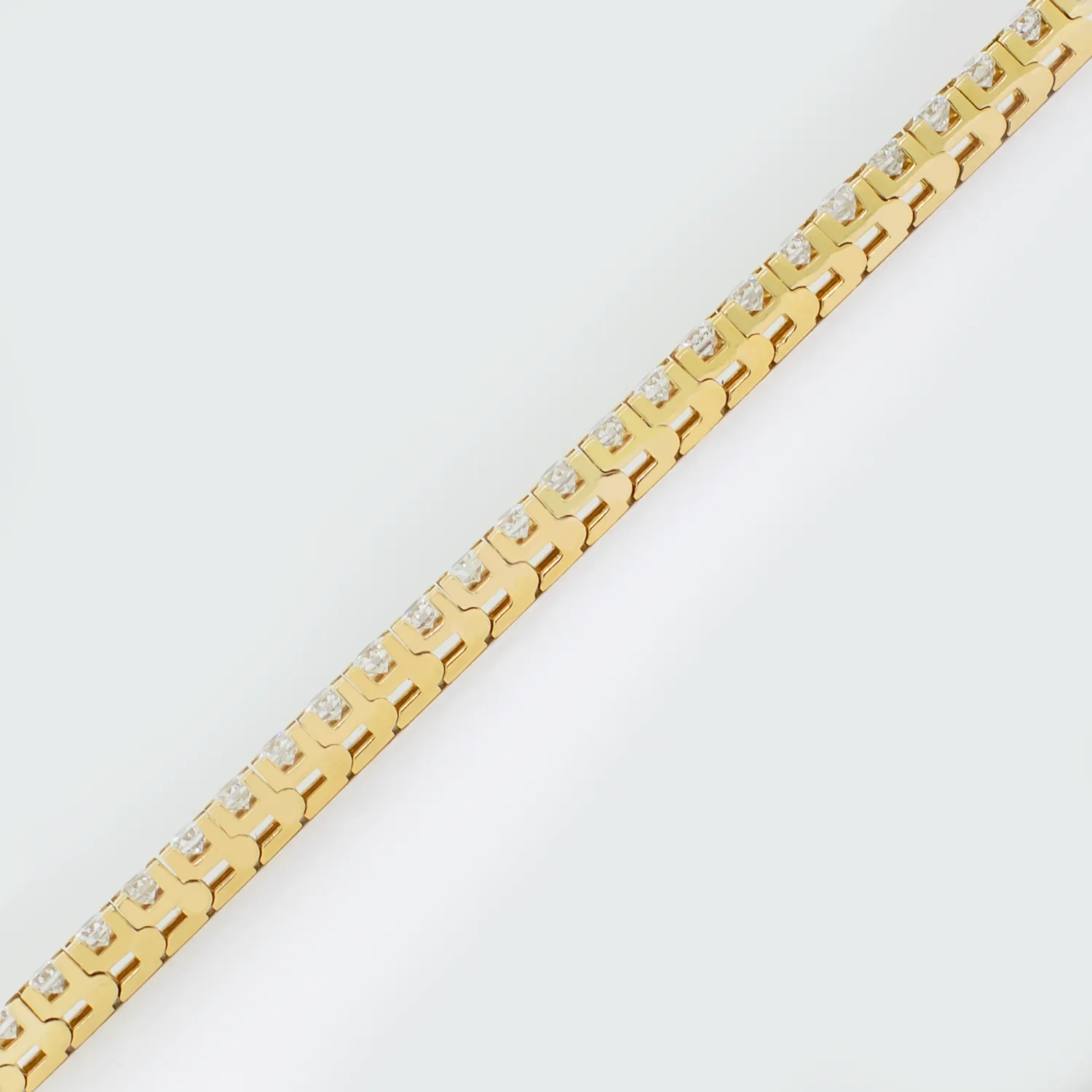 Diamond Tennis Bracelet - 14K Yellow Gold - 4.00ct.