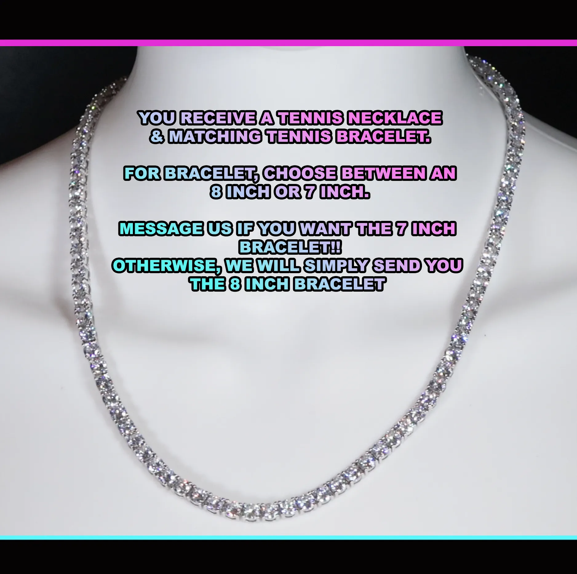 Diamond Tennis Chain | Tennis Necklace | Diamond Tennis Bracelet