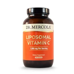 Dr. Mercola Vitamina liposómica C 1,000 mg por porción, 180 cápsulas, 90 porciones, mayor potencial de biodisponibilidad y protección contra las molestias intestinales, 2