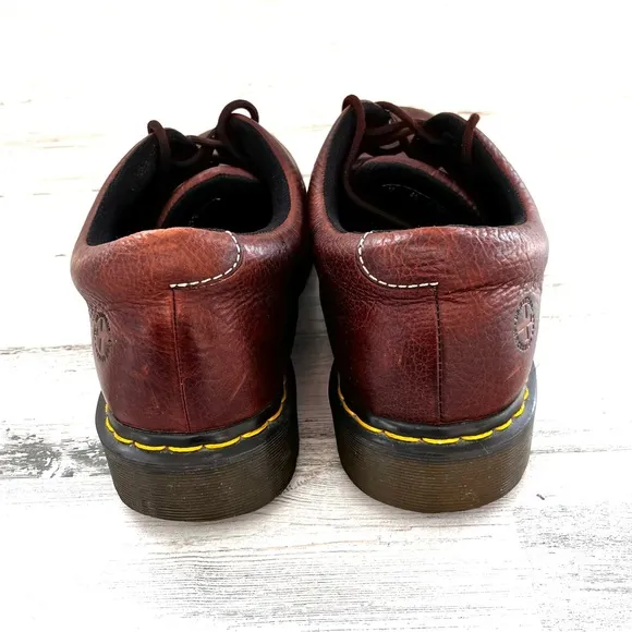 Dr.Martens Men’s Size 13 Boston Oxford Lace Up Chunky Shoes In Brown
