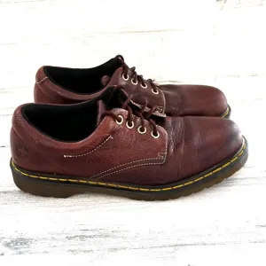 Dr.Martens Men’s Size 13 Boston Oxford Lace Up Chunky Shoes In Brown
