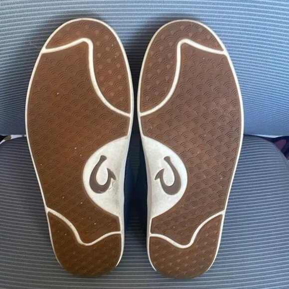 EC OluKai Lae'ahi Navy Slip on Shoes - Size 10