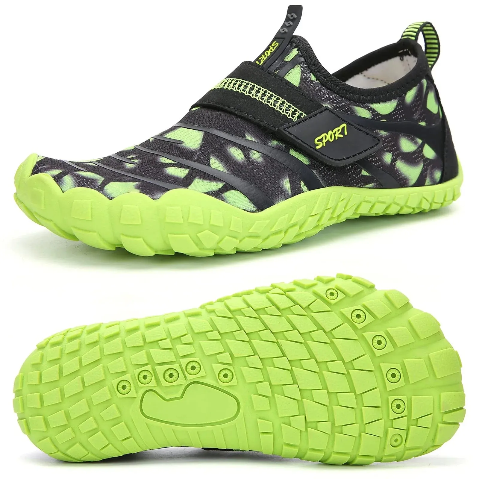 Ecetana Kids Water Shoes for Boys Girls Aqua Shoes Barefoot Beach Sports Quick Dry Swim Pool Shoes Little Big Kid