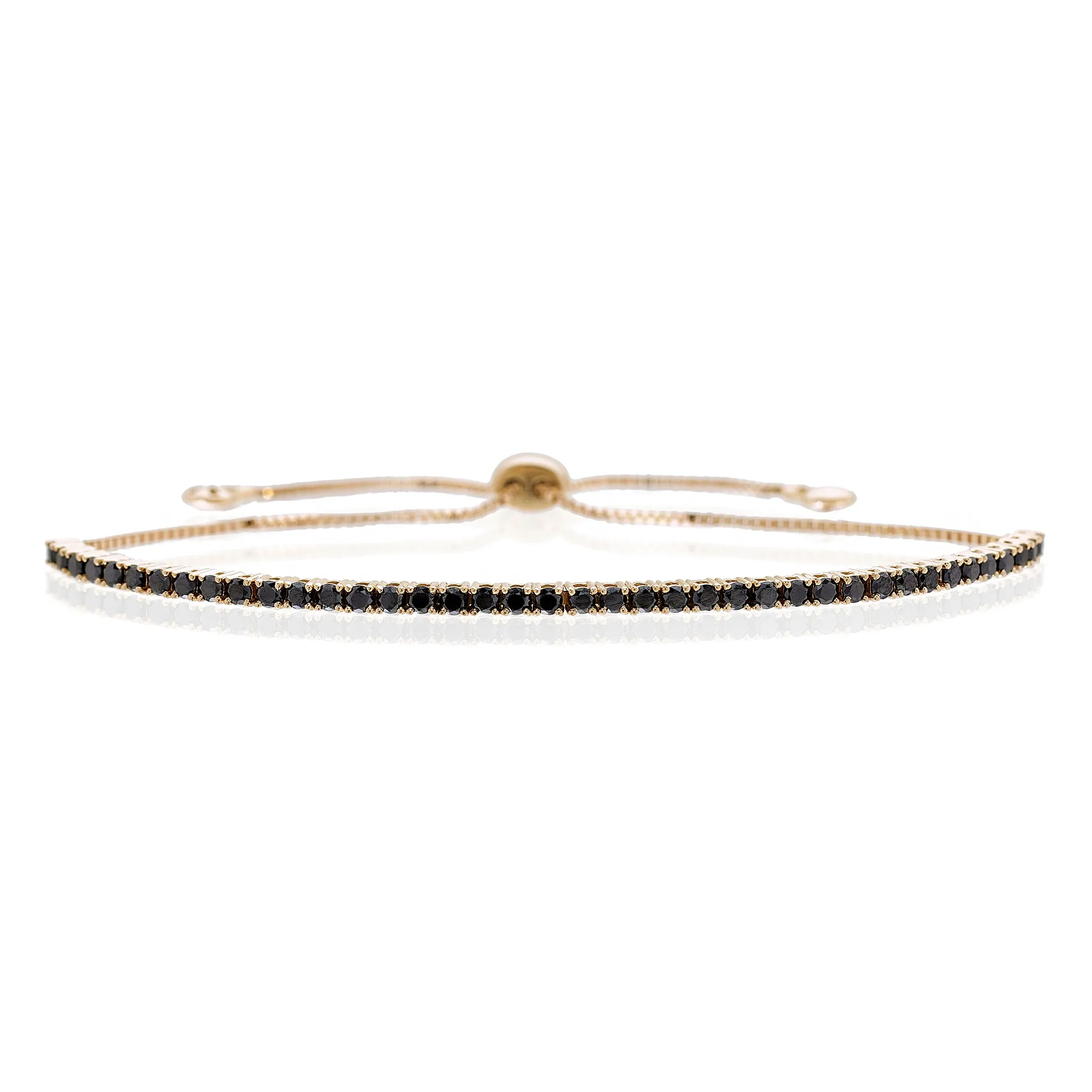 Eloise Black Diamond Bolo Bracelet
