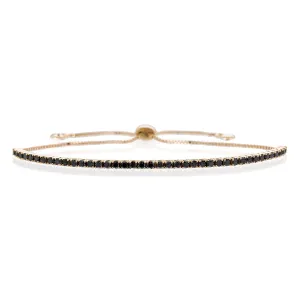Eloise Black Diamond Bolo Bracelet