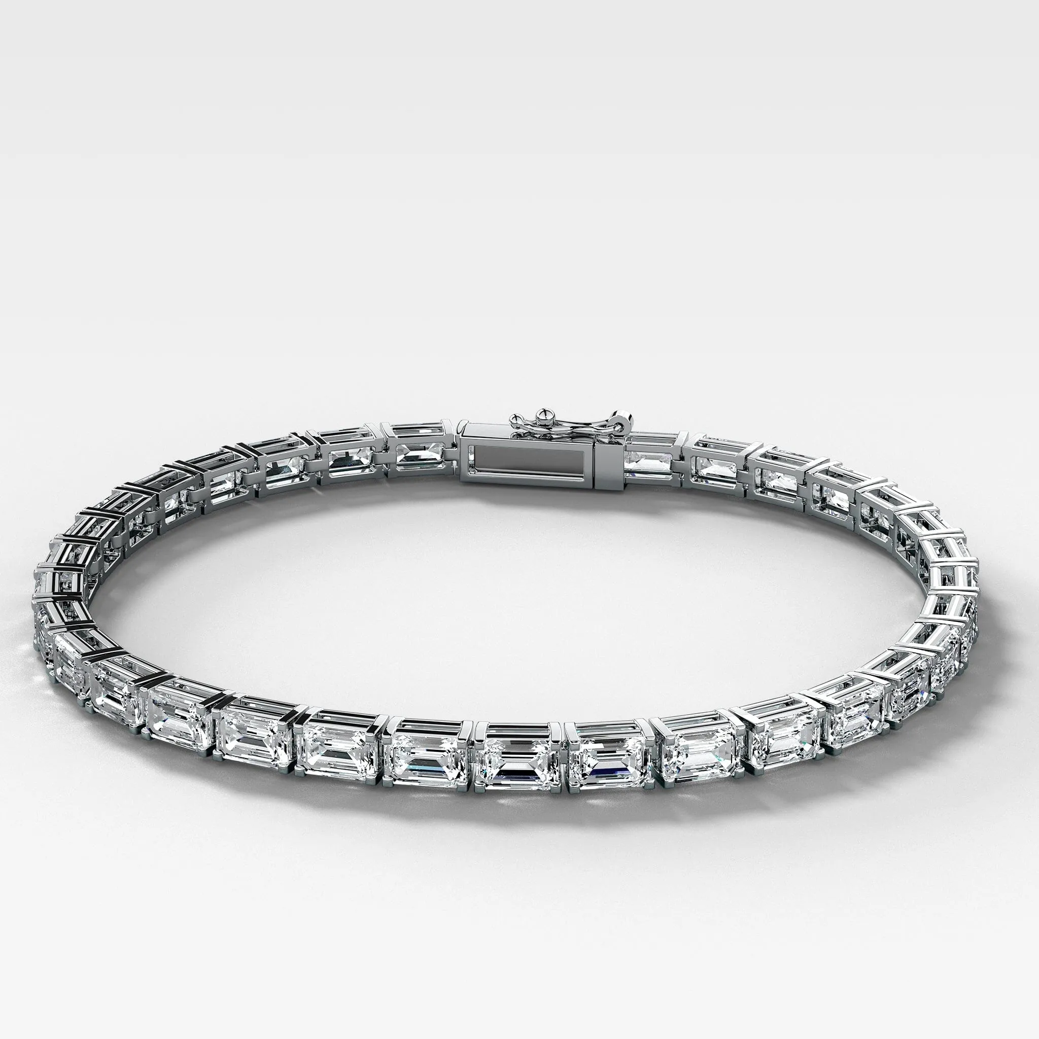 Emerald Cut Tennis Bracelet (10.50 carat)
