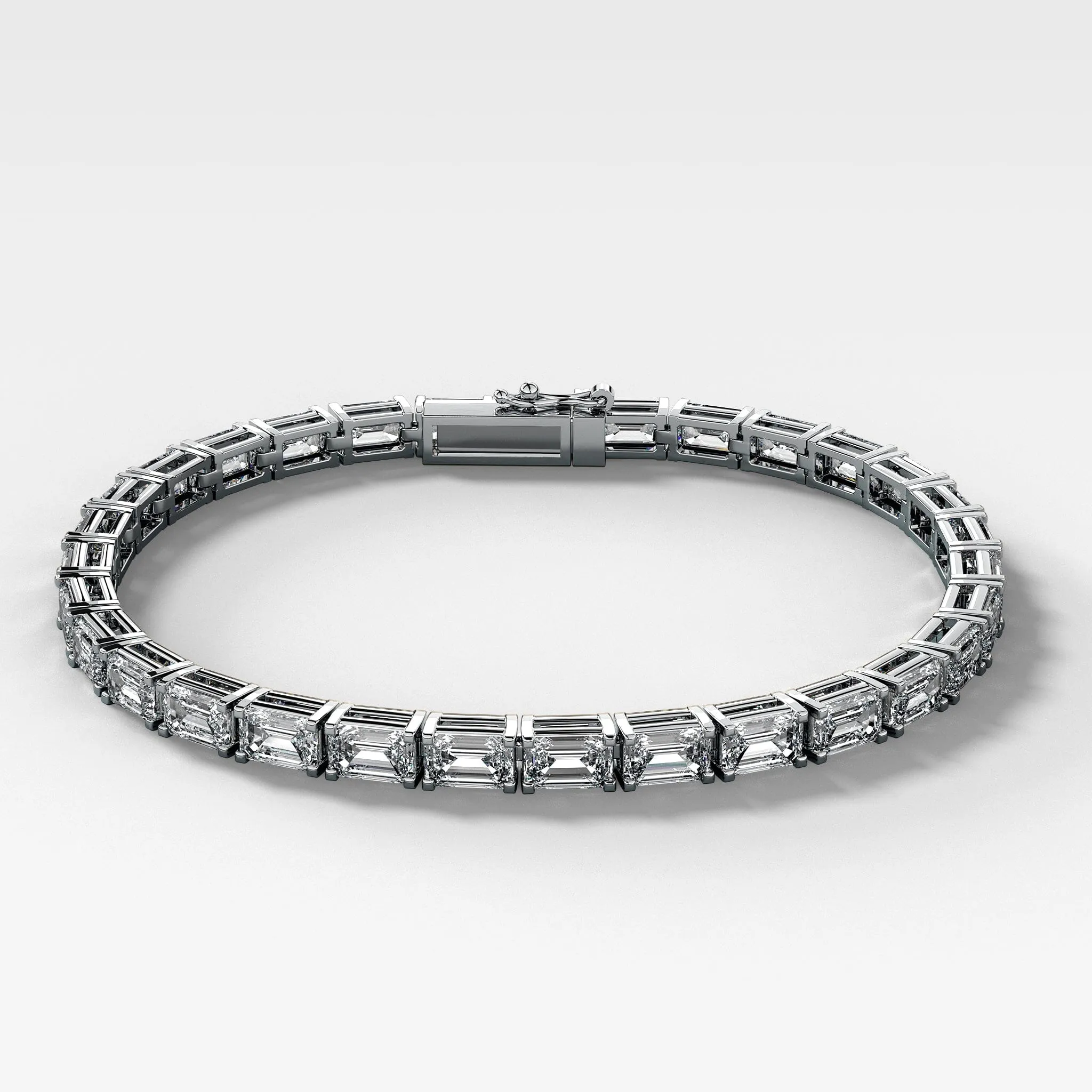 Emerald Cut Tennis Bracelet (14.00 carat)