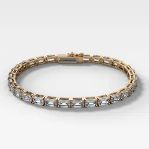Emerald Cut Tennis Bracelet (14.00 carat)