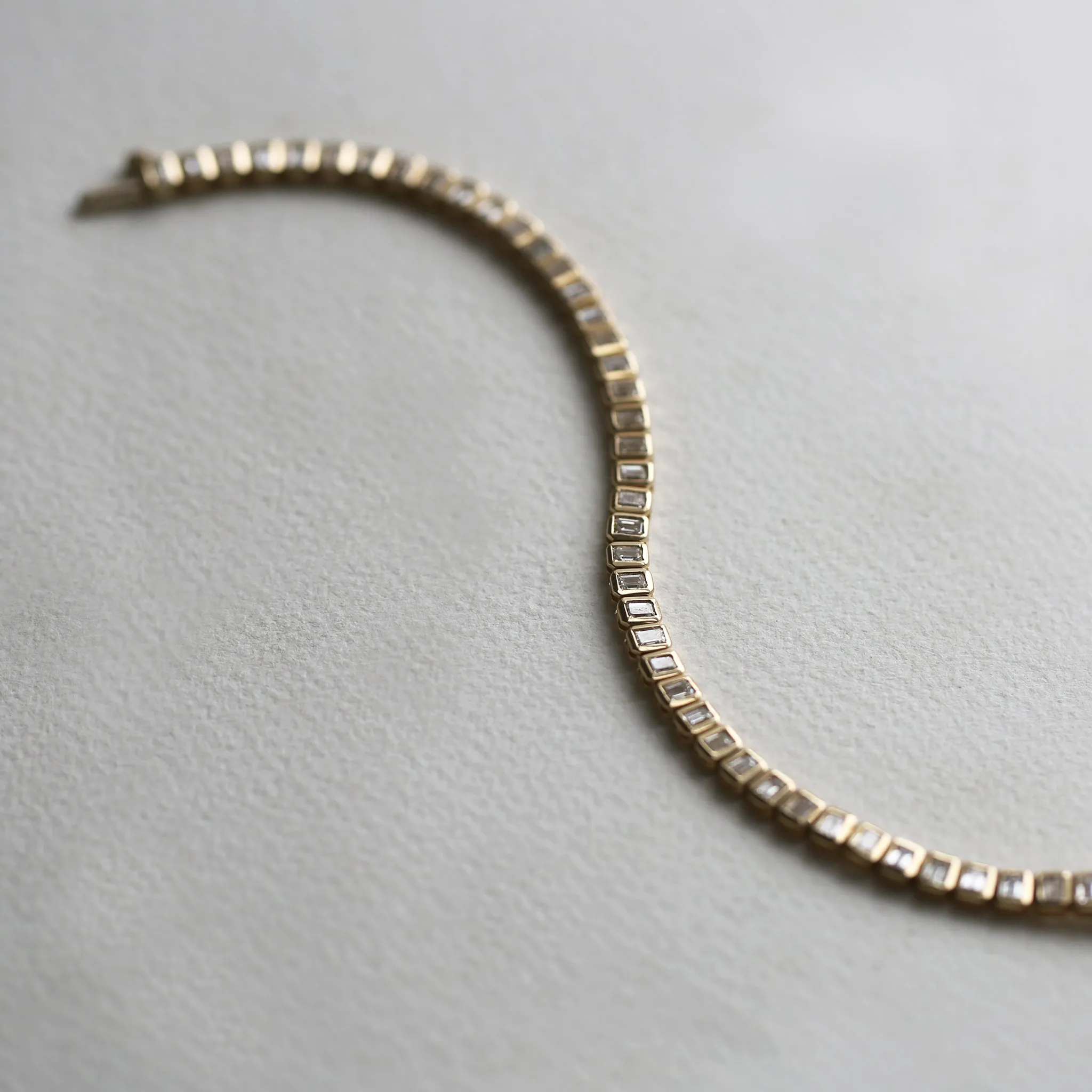 Emerald Cut Tennis Bracelet - Vertical