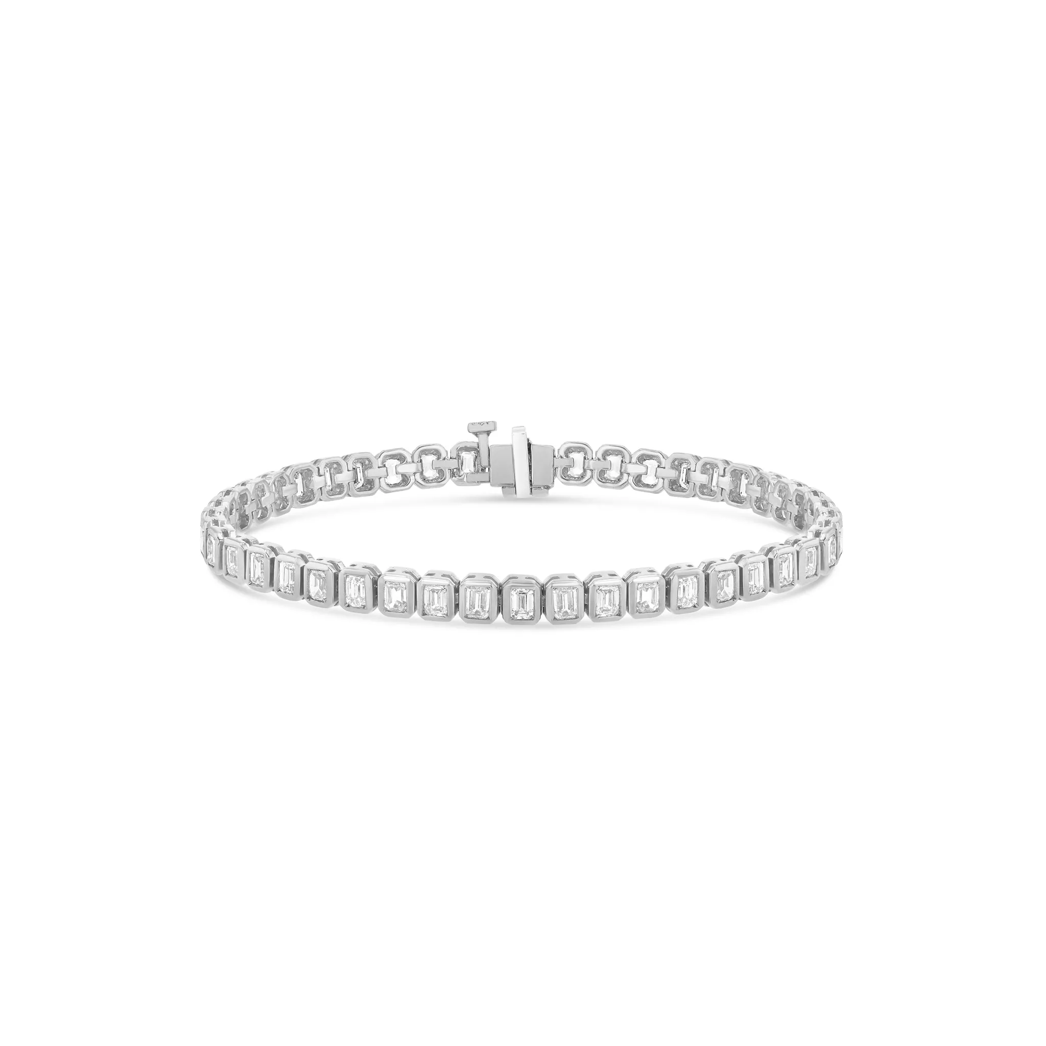 Emerald Cut Tennis Bracelet - Vertical