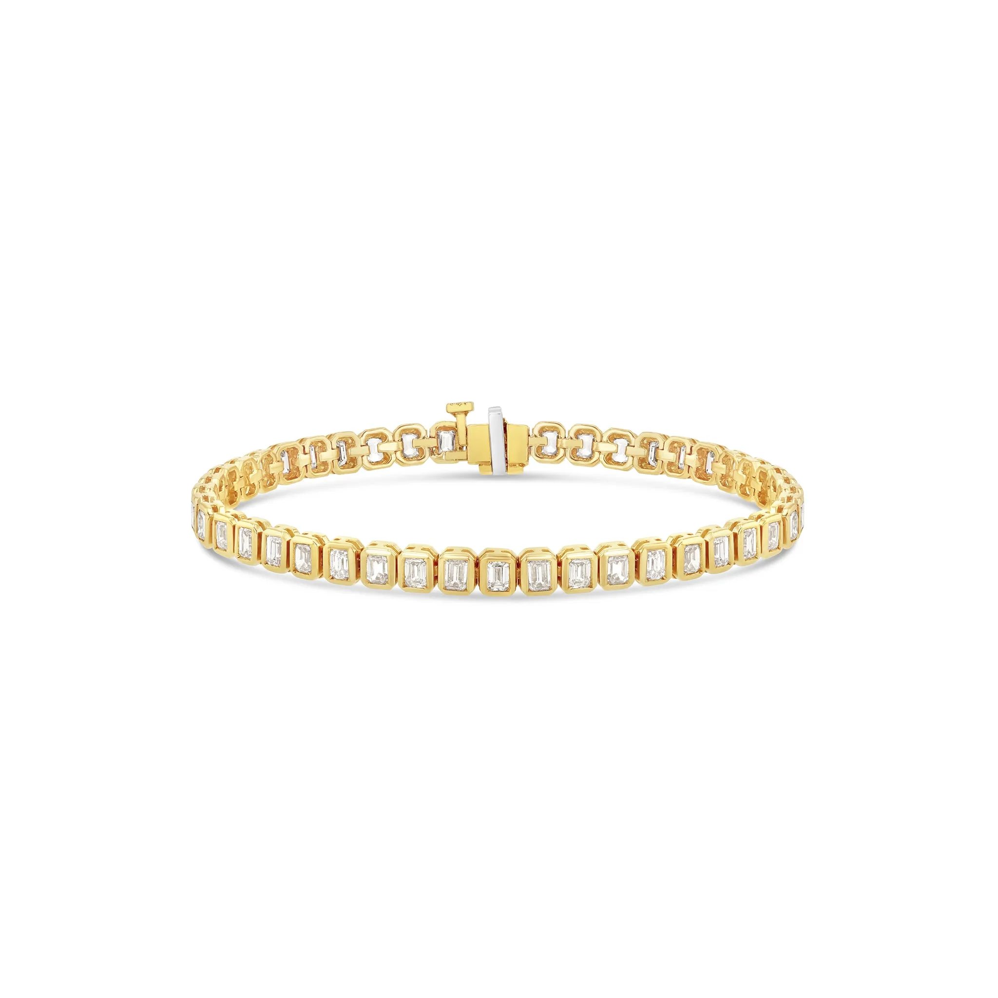 Emerald Cut Tennis Bracelet - Vertical