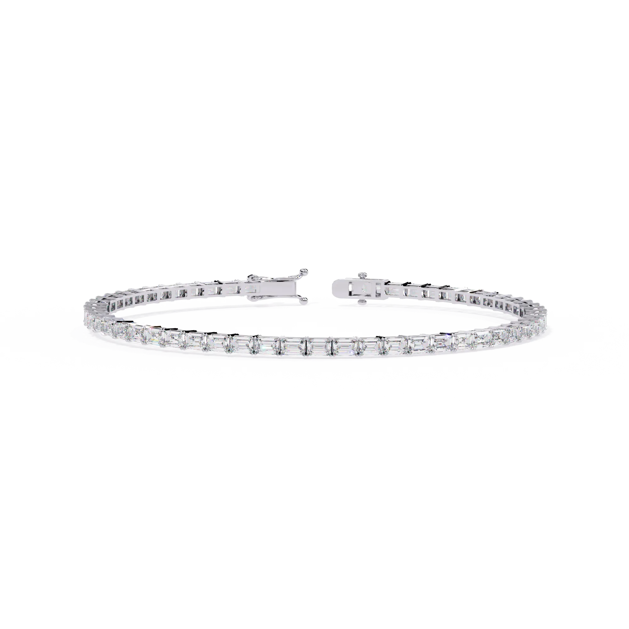 Emerald Cut Tennis Bracelet