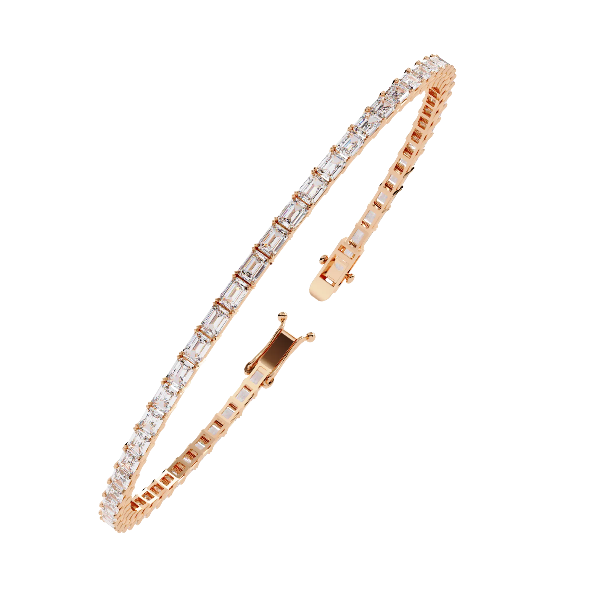 Emerald Cut Tennis Bracelet