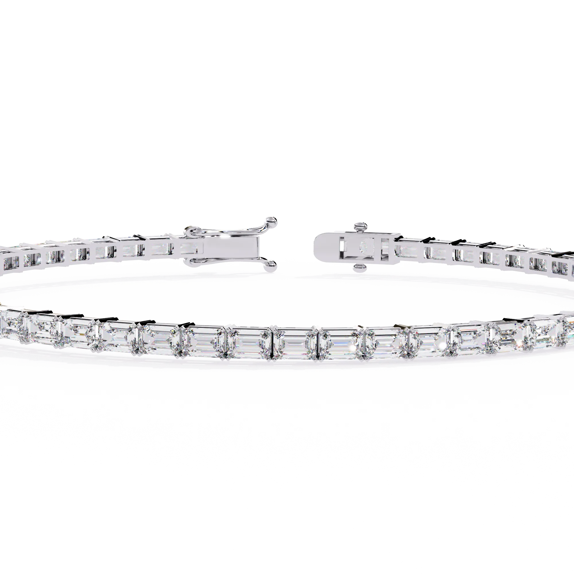 Emerald Cut Tennis Bracelet