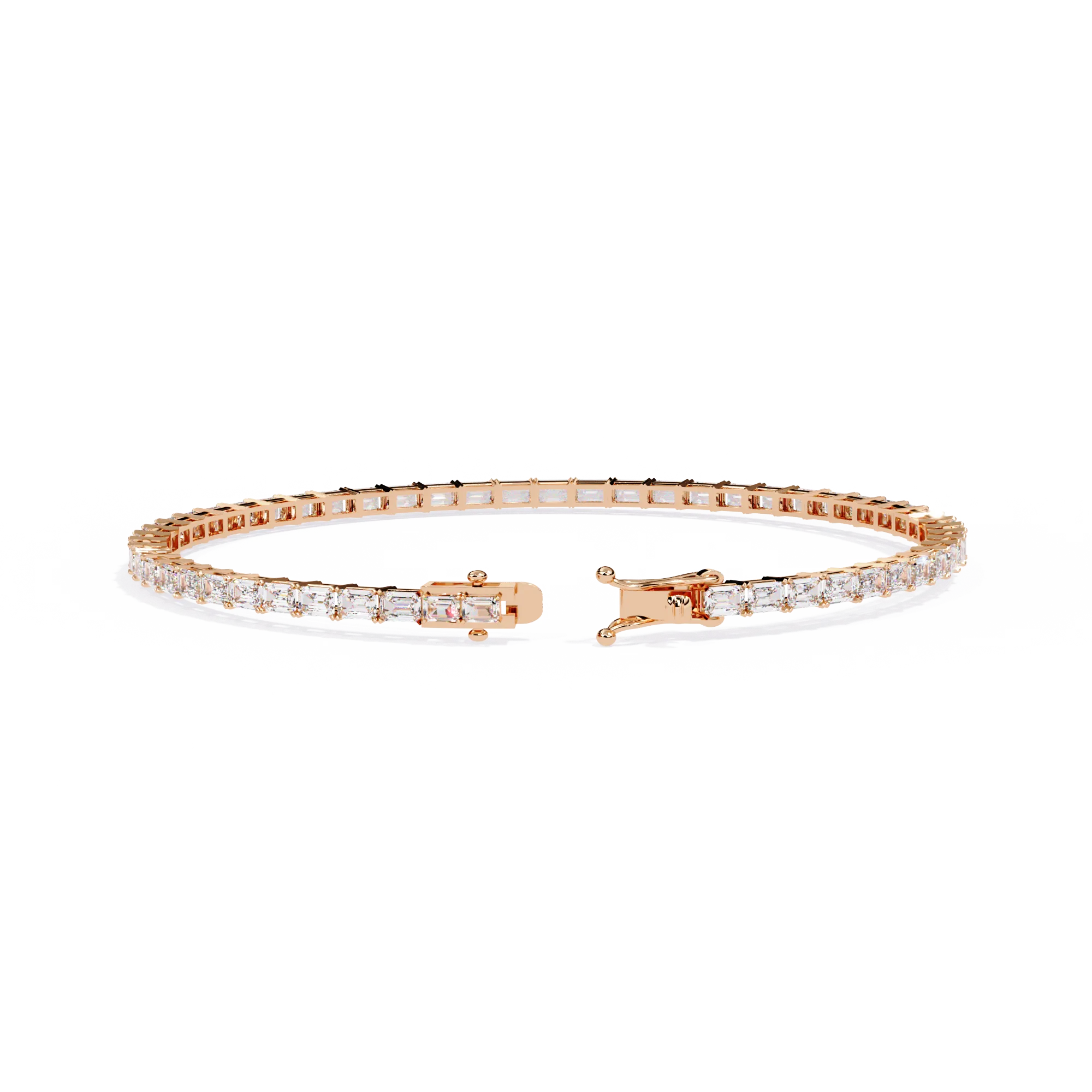 Emerald Cut Tennis Bracelet