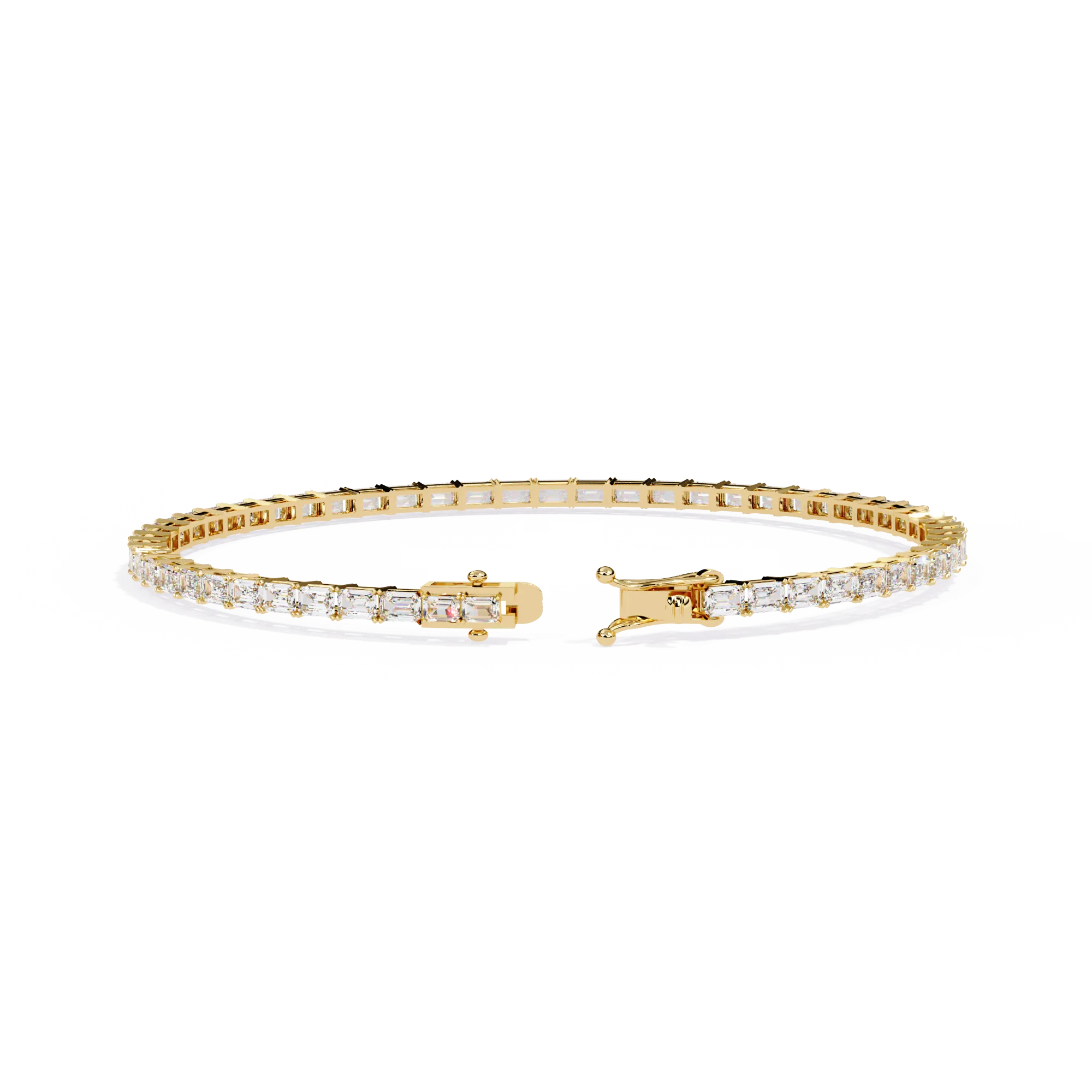 Emerald Cut Tennis Bracelet