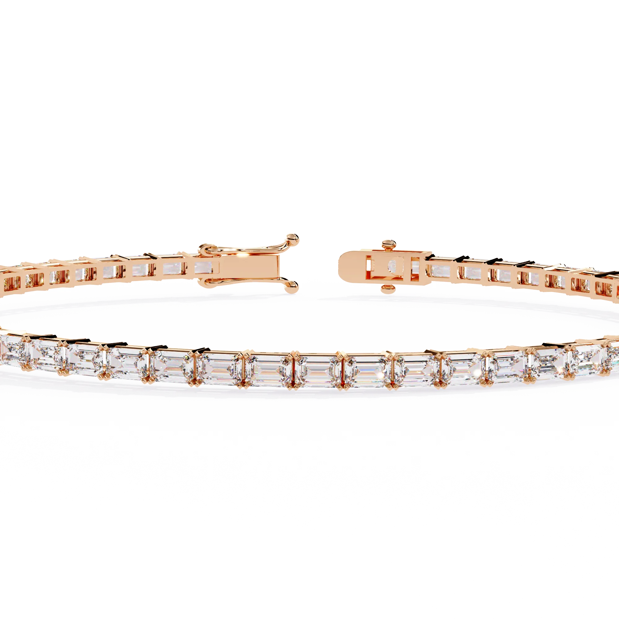 Emerald Cut Tennis Bracelet