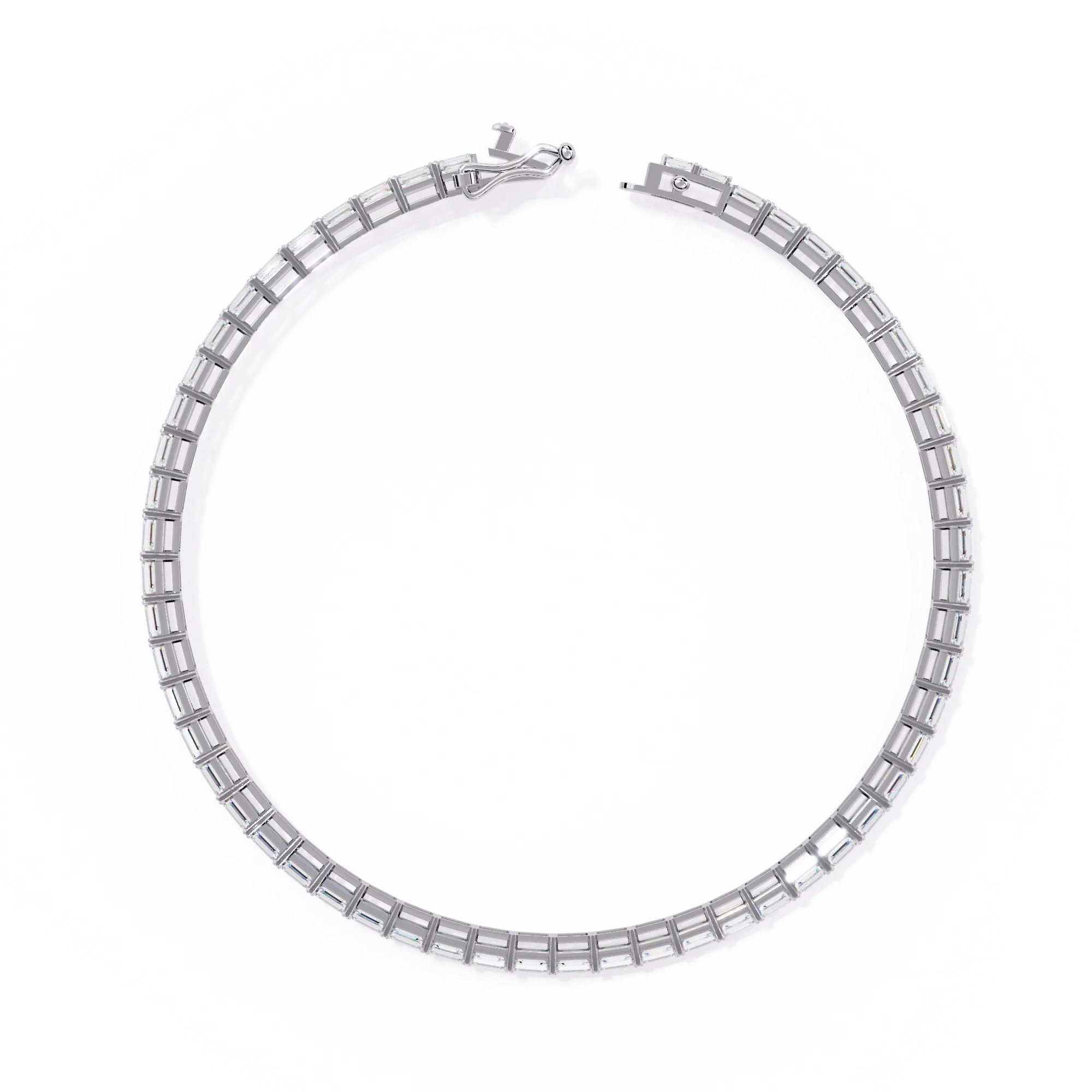Emerald Cut Tennis Bracelet