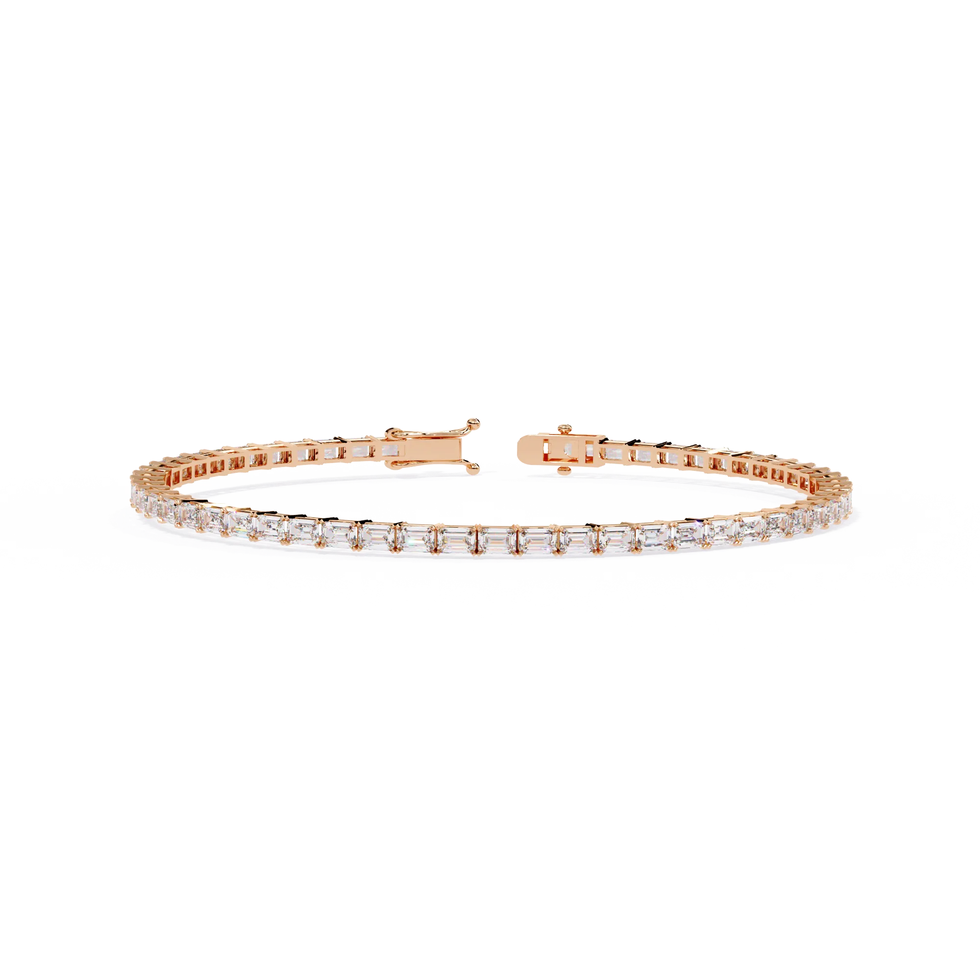 Emerald Cut Tennis Bracelet