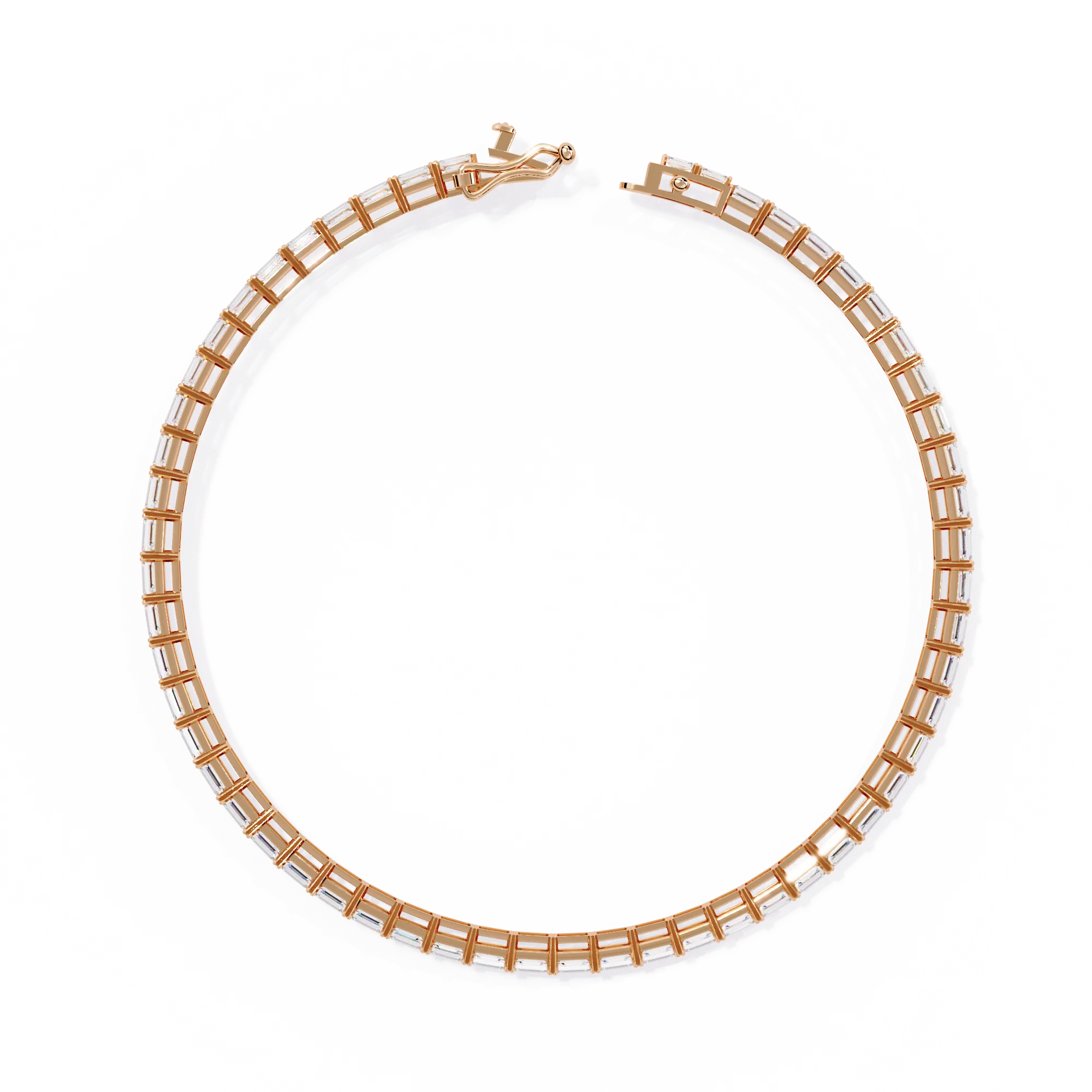Emerald Cut Tennis Bracelet