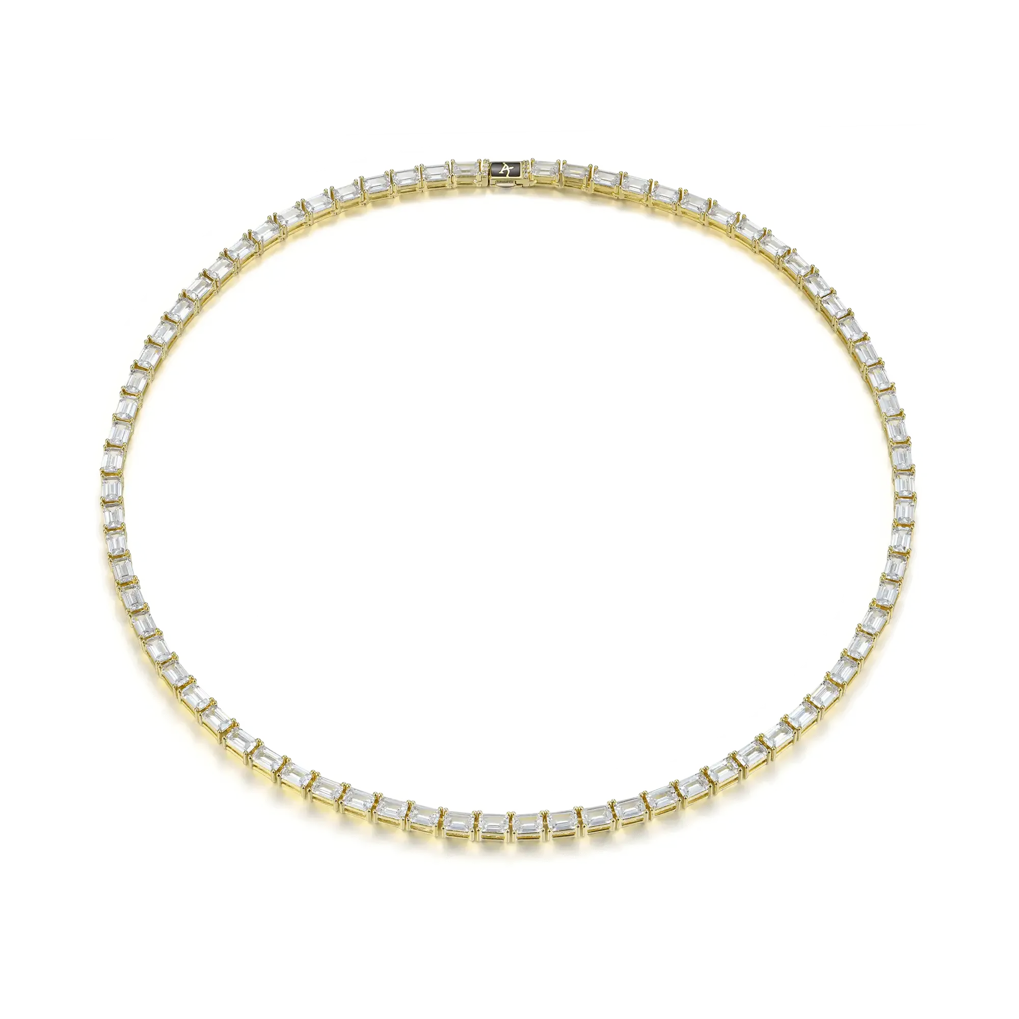 Emerald Cut Tennis Chain - 4mm